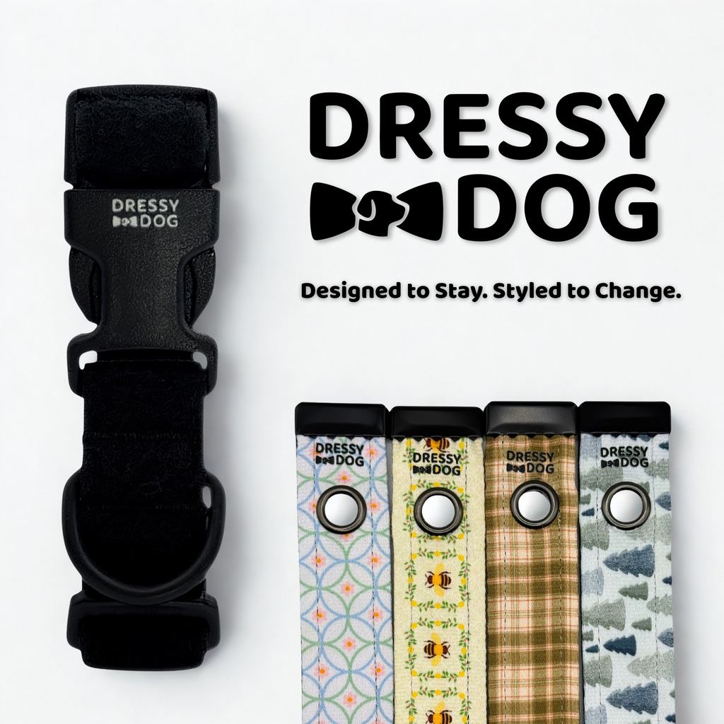 Year-Round Style Kit Collar and Four Seasonal Natural Neutrals By Dressy Dog